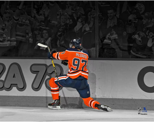 8x10 McDavid Action shot reprint by SLB Authentic's