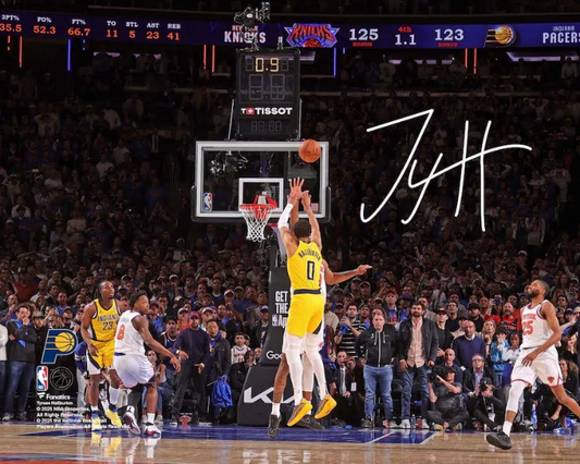 8x10 Indiana Pacers Tyrese Haliburton Facsimile Autograph Game Tying  Action Shot By SLB Authentics