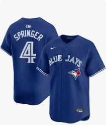 George Springer Toronto Blue Jays Royal Blue Replica Jersey #4