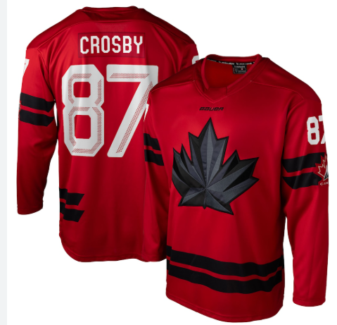 Sidney Crosby Team Canada Red Replica Jersey - Olympic Hockey