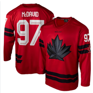 Connor McDavid Team Canada Red Replica Jersey - Olympic Hockey #97