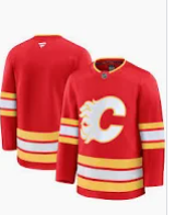 Calgary Flames Replica Jersey Blank - Home Team Colors NHL Hockey
