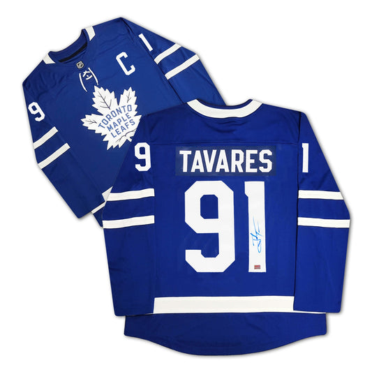 JOHN TAVARES SIGNED BLUE TORONTO MAPLE LEAFS JERSEY
