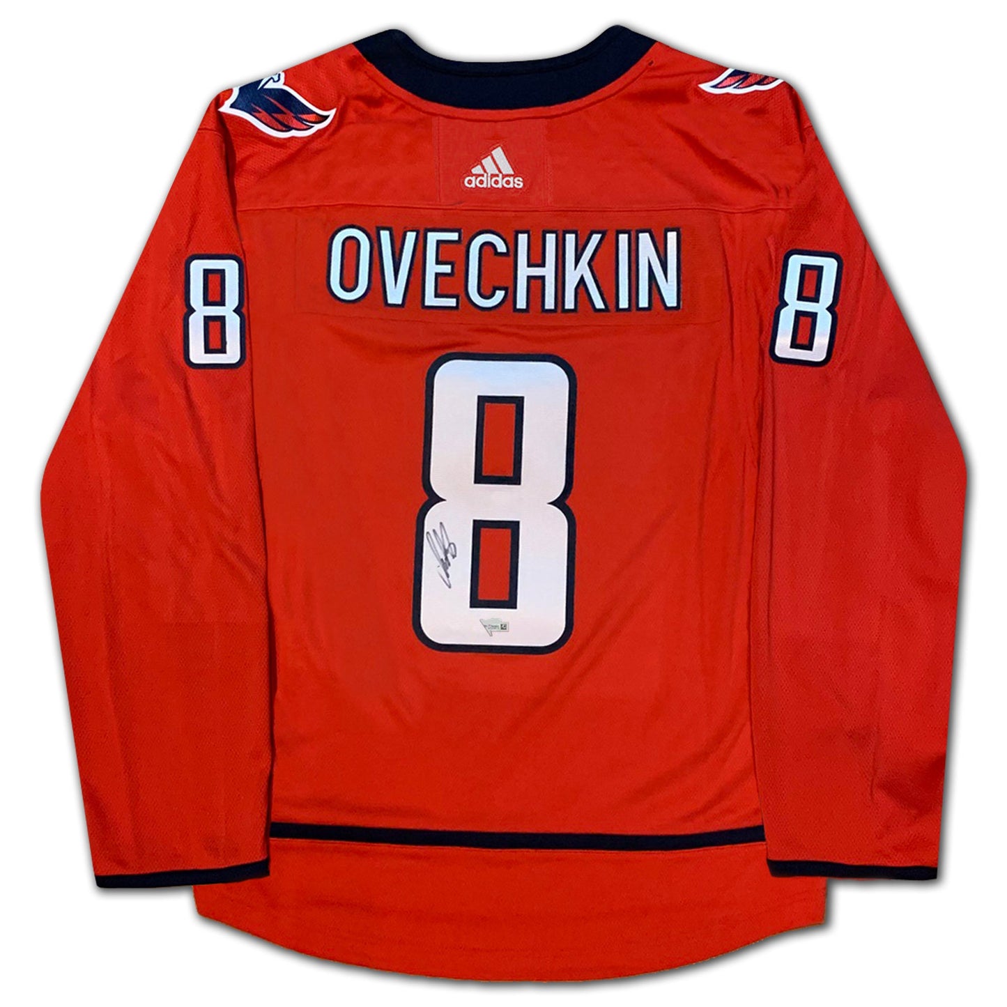 OVECHKIN SIGNED CAPITALS RED JERSEY GOAL RECORD