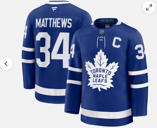 Toronto Maple Leafs Auston Matthews Home Jersey