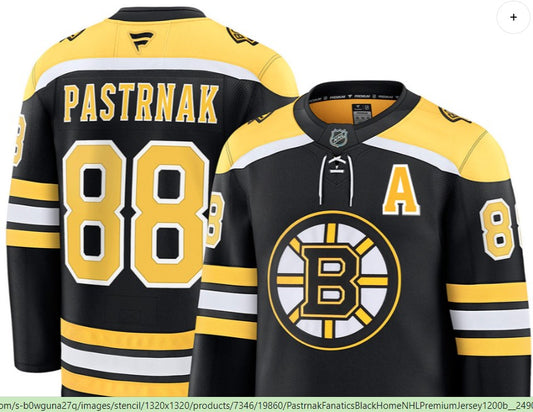 Boston Bruins Pastrnak Home Jersey
